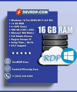 RDP Full Admin Access - 16 GB RAM