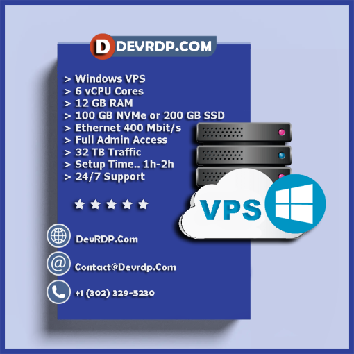 12GB RAM - Windows VPS DEVRDP